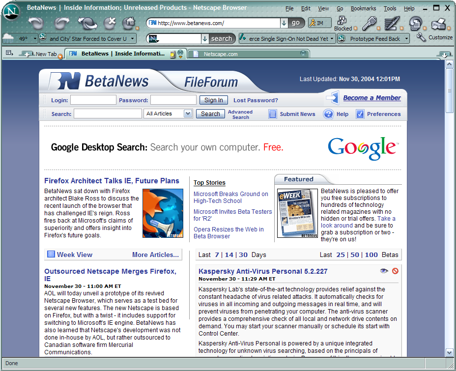 download netscape search engine