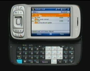 An everyday smart phone running the new UC-enabled Outlook Mobile An everyday smart phone running the new UC-enabled Outlook Mobile