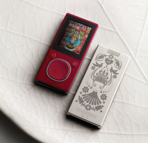 Two of the new laser-etched Zune models, available in limited edition from Microsoft Two of the new laser-etched Zune models, available in limited edition from Microsoft