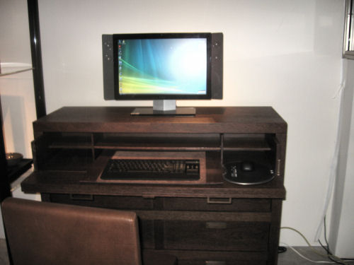 The Dell XPS One, at home in the Armani Digital Den.