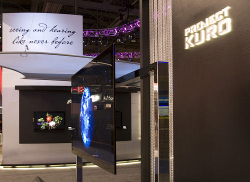 The first glimpses of Pioneer's Kuro next-generation HDTV system, as seen at CES 2008. The first glimpses of Pioneer's Kuro next-generation HDTV system, as seen at CES 2008.