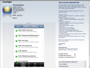 Foreflight and its extensive feature list, as well as heavy pricetag Foreflight and its extensive feature list, as well as heavy pricetag
