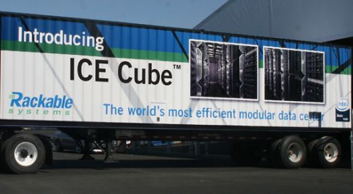 Rackable Systems' ICE Cube modular data center-in-a-truck Rackable Systems' ICE Cube modular data center-in-a-truck