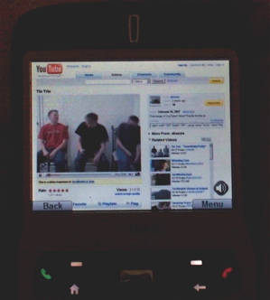 YouTube video in Skyfire YouTube video in Skyfire