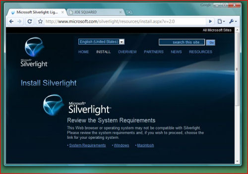 Getting Microsoft Silverlight installed (hopefully) in Google Chrome Getting Microsoft Silverlight installed (hopefully) in Google Chrome