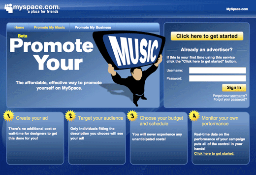 Myspace "Promote Your" Myspace "Promote Your"