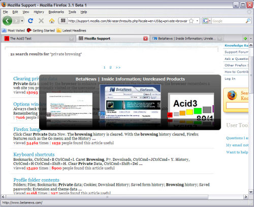 firefox 3 1 beta 1