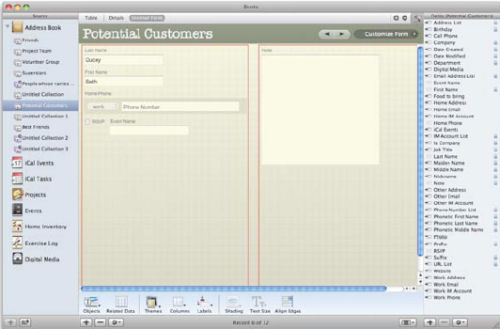 FileMaker Bento 2 for Mac OS X Leopard FileMaker Bento 2 for Mac OS X Leopard