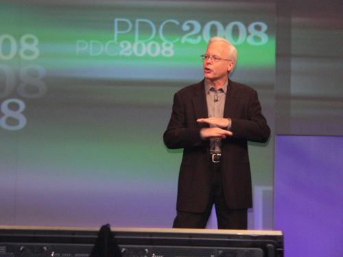 Microsoft CSA Ray Ozzie during Day 2 at Microsoft PDC.