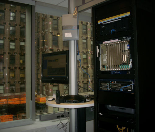 Panasonic's KX-NCV200 Applications Platform with its new KX-NCP1000 PBX mounted on-board.