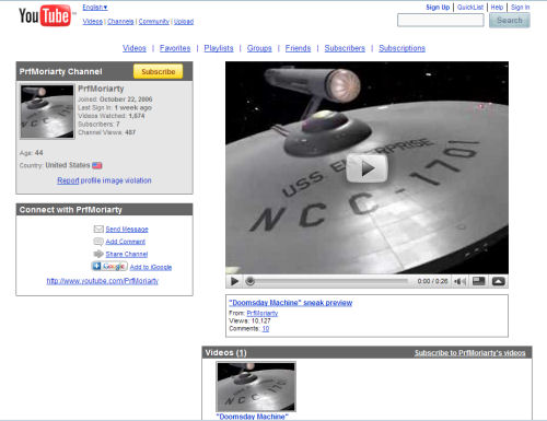 YouTube's user channels still show video in 4:3 by default YouTube's user channels still show video in 4:3 by default