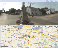 Google's new Street View in Split Screen Mode