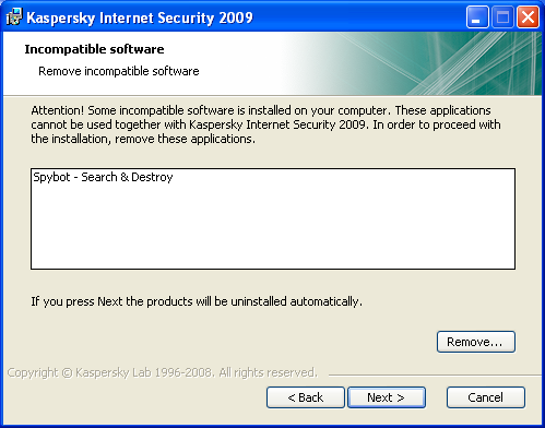 Kaspersky Spybot Removal Kaspersky Spybot Removal