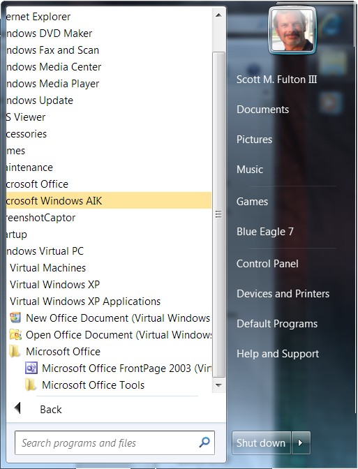XP applications show up in Windows 7's Start Menu