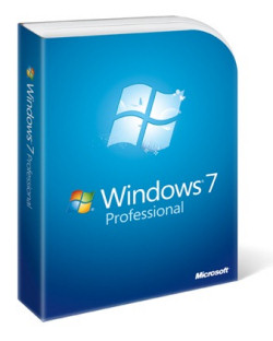 Windows 7 Professional retail packaging