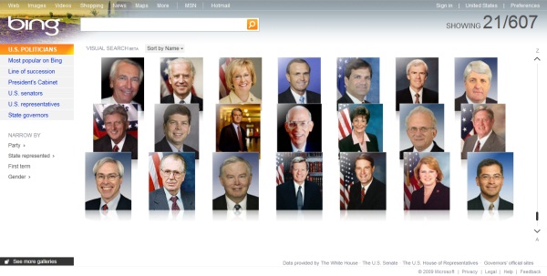 It's either the stuff of parades or nightmares: American politicians pass by you on a treadmill, in Bing Visual Search. It's either the stuff of parades or nightmares: American politicians pass by you on a treadmill, in Bing Visual Search.