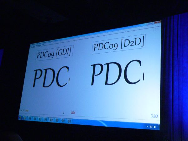 Demo of Direct2D rendering functionality being added to Internet Explorer 9.