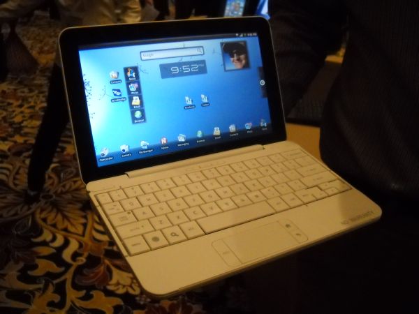 One of HP's conceptual Snapdragon-based smartbooks running Android.