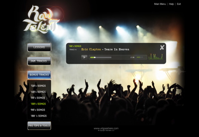 Early Screenshot of Raw Talent Presents...Guitar