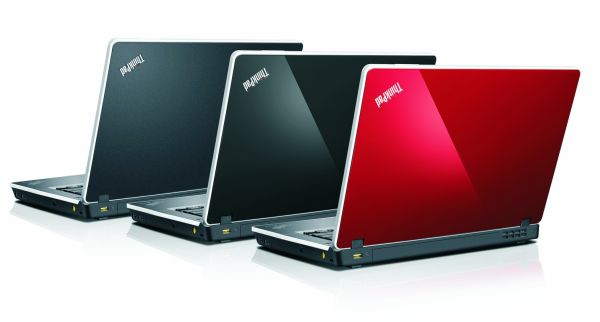 Three new brightly-colored models in the ThinkPad Edge family from Lenovo.