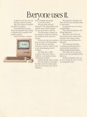 Mac Newsweek Ad 1984
