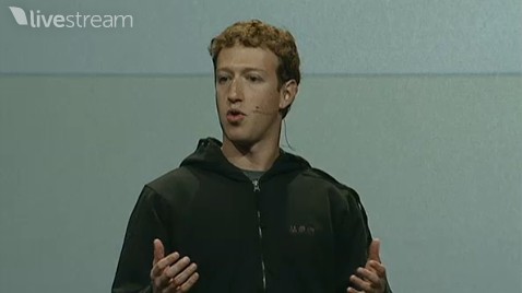 Facebook CEO Mark Zuckerberg speaks to the f8 developers' conference in San Francisco April 21, 2010.