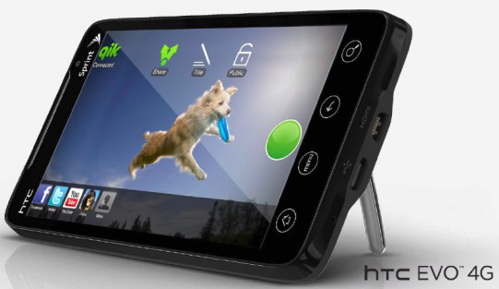 HTC EVO 4G with Qik 