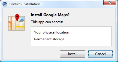 Installable Web App for Google Maps
