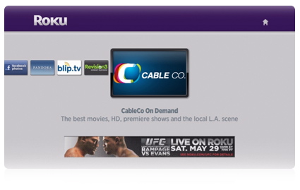 Generic cable-branded Roku channel