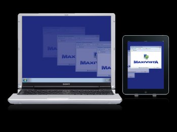 MaxiVista turns the iPad into a wireless Windows PC screen extender