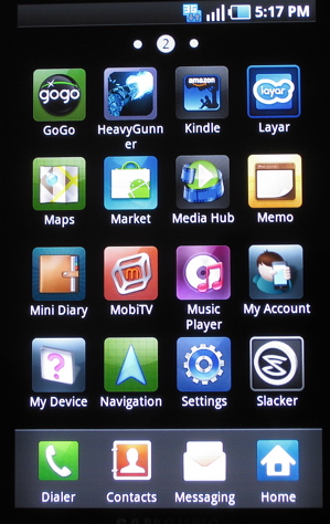Samsung TouchWIZ 3.0 for Galaxy S devices (drawer)