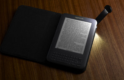 Amazon Kindle's self-lighting case