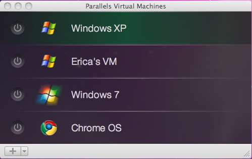 Parallels 6 virtual machines 
