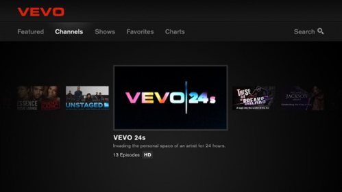 VEVO channel on Google TV