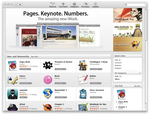Mac App Store Front