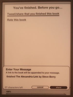 Tweet a book review immediately when you