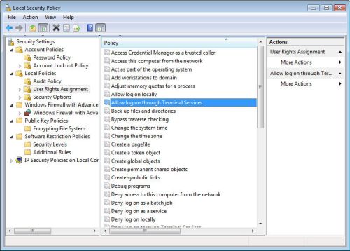 Windows Vista's Local Security Policy editor, a manifestation of GPMC which will likely be absent from Vista SP1. Windows Vista's Local Security Policy editor, a manifestation of GPMC which will likely be absent from Vista SP1.
