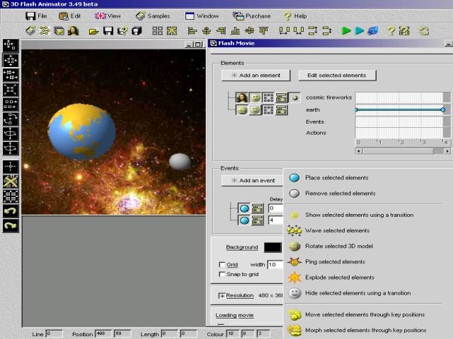 Бесплатно загрузить 3D Flash Animator 4.9.8.7 screenshot.