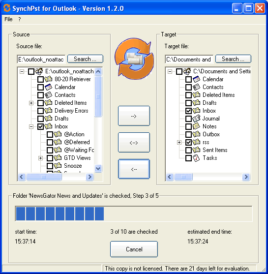 SynchPst for Outlook 2.1.2