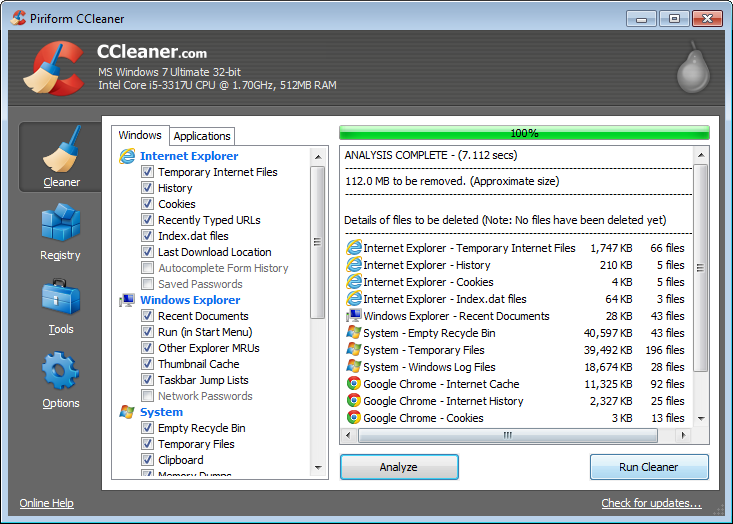 Free Download CCleaner 3.05.1408 Updated