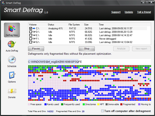 how do you defragment system files