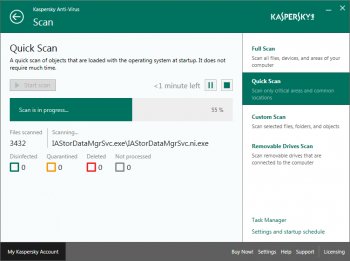 Kaspersky Anti-Virus for Windows 7	