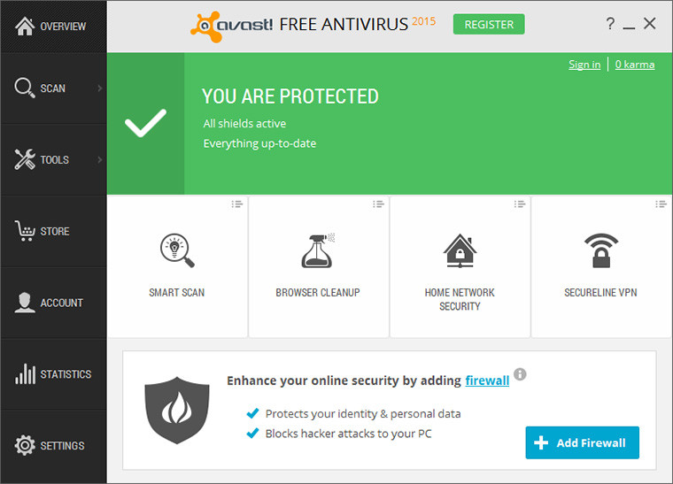 avast antivirus blocking internet connection