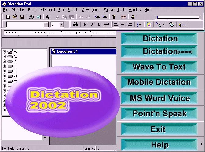 word dictation software free