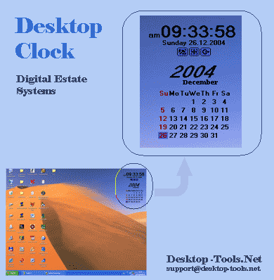 putting clock on desktop windows 10