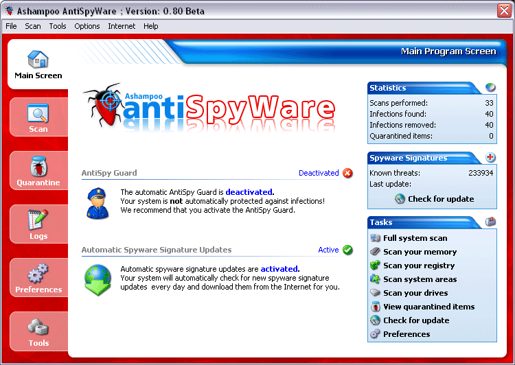 Microsoft antispyware 1.0.615