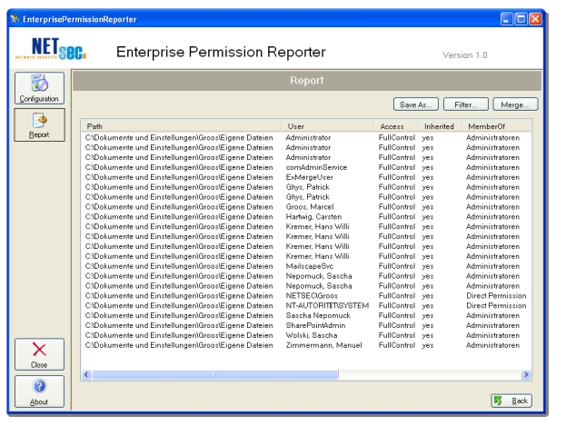 NTFS Permissions Reporter Pro 4.0.492 for windows download