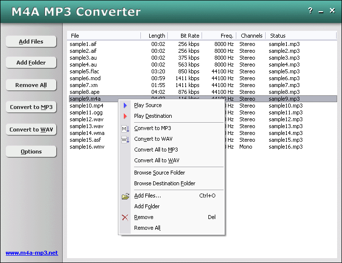 ffmpeg convert m4a to mp3