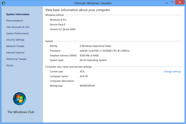 Ultimate Windows Tweaker 5.1 download the new version for ios