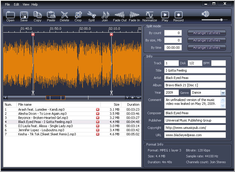 simple mp3 cutter joiner free download